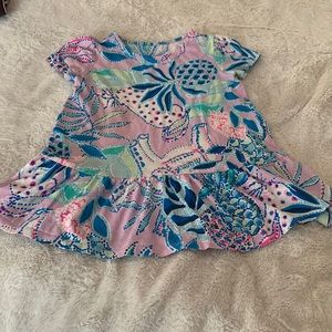 Lilly Pulitzer Girls Peplum Top